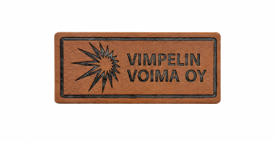 Koženková nášivka s ražbou