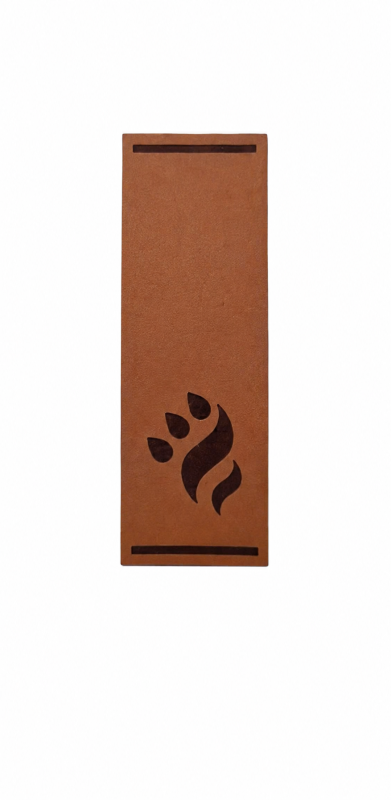 Koženková nášivka s laserovým logem